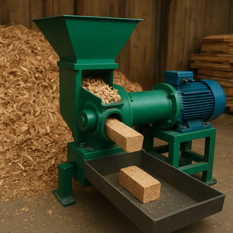 Brykieciarka - maszyna do odpadów drzewnych