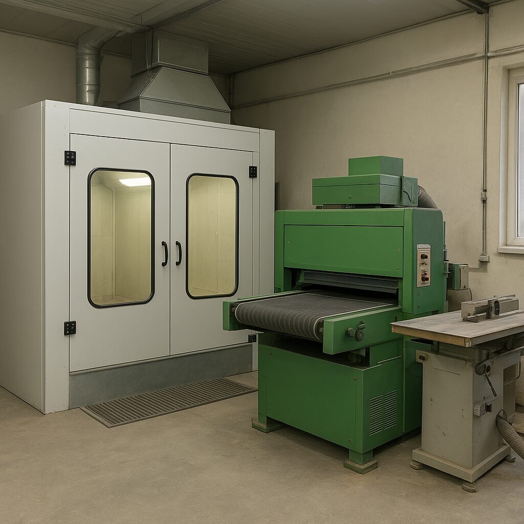 Kabina lakiernicza - maszyna do wykańczania