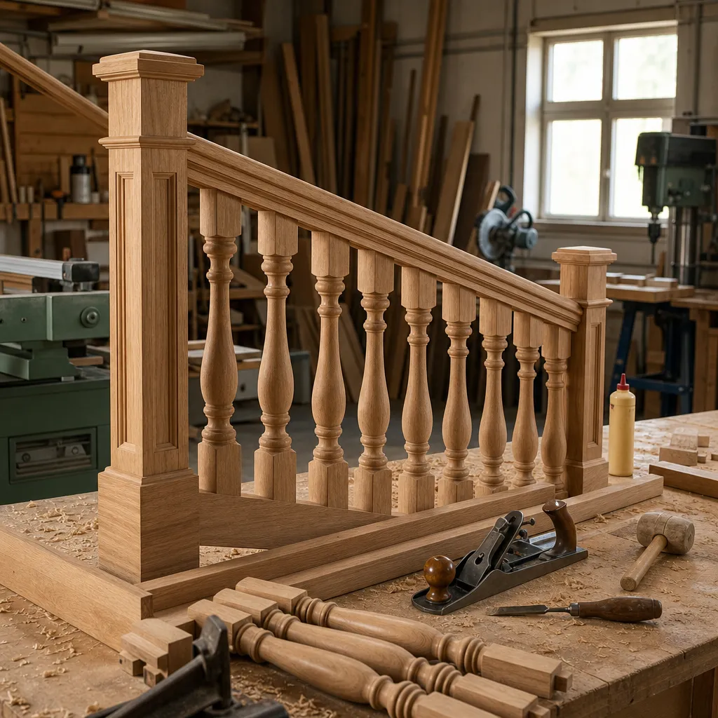 Balustrada drewniana – konstrukcja, tralki i wykończenie