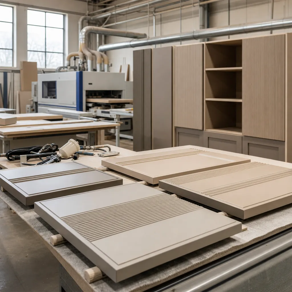 Meble z MDF – frezowane fronty i lakierowane powierzchnie