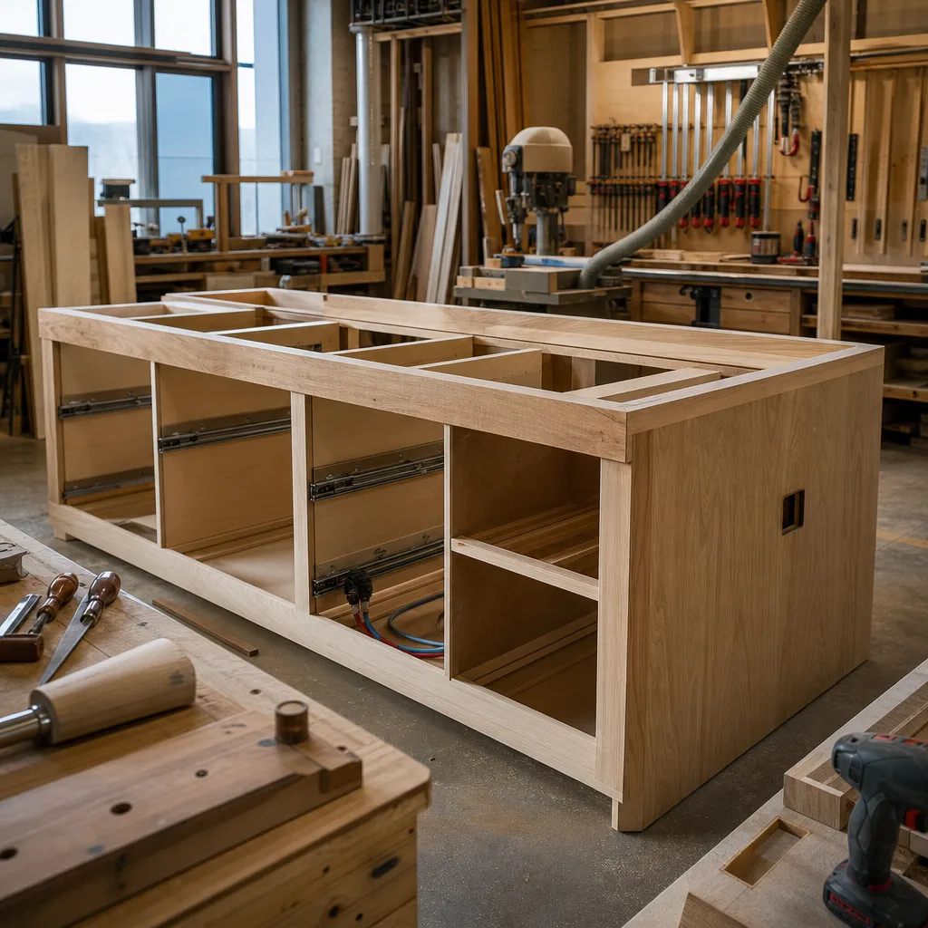 Wyspa kuchenna na wymiar – ergonomia, konstrukcja i instalacje